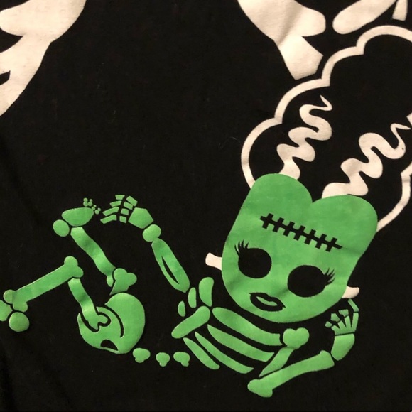 Bride of Frankenstein Maternity Halloween Shirt - Picture 5 of 6